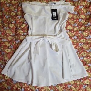 White Fashion Nova Romper